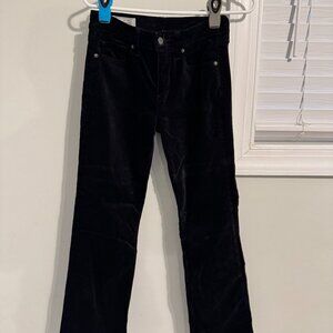 NWOT Ladies Gap Baby Boot Mid Rise Flare Velvet Pants